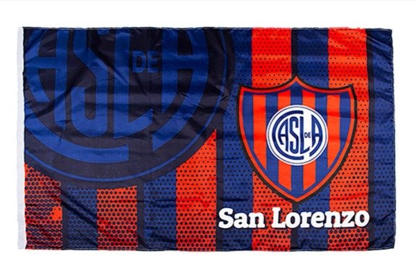 Official San Lorenzo Flag | C.A.S.L.A Emblem - Essential Soccer Fan Gear | 90 cm x 150 cm