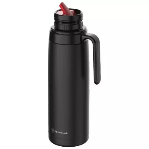 Termolar Stainless 1L Steel Mate Thermos - Black - Clickmate Spout