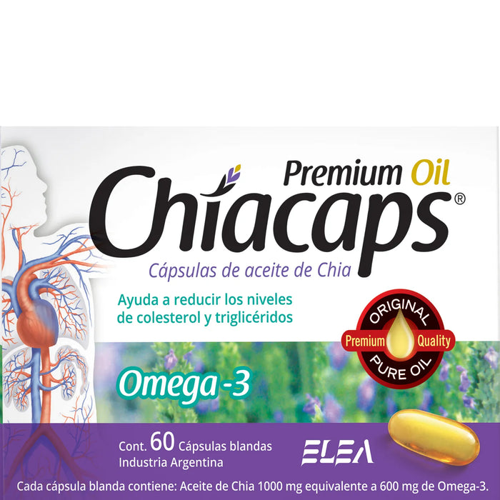 Omega-3 Dietary Supplement - 60 Capsules, Cholesterol Reduction