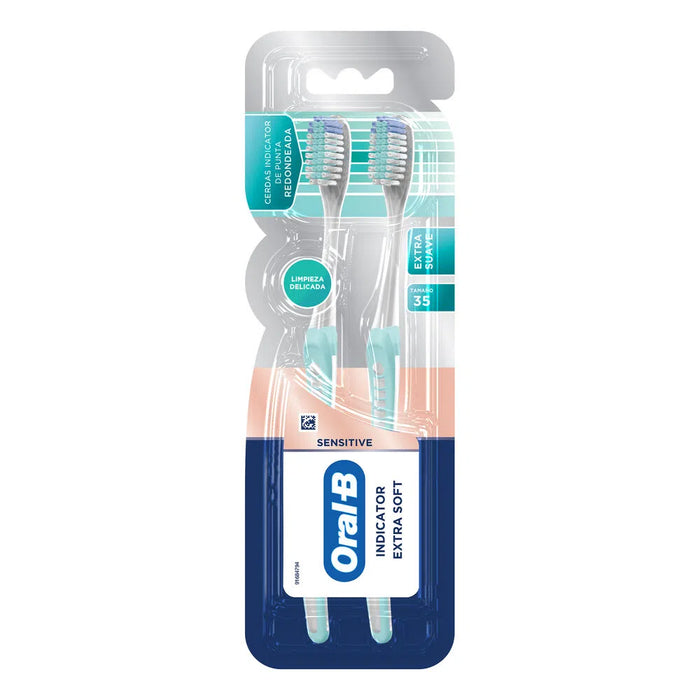 Oral-B Indicator Extra Soft Toothbrushes - Gentle Gum Care & Tough Zone Cleaning for Ultimate Oral Cleanliness
