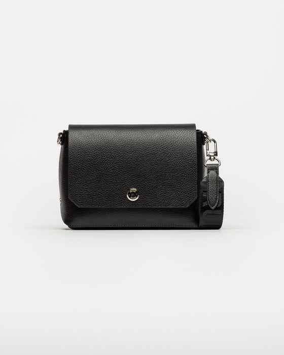 Prüne Bandolera Menorca in Floater Leather - Stylish Crossbody Bag with Adjustable Strap