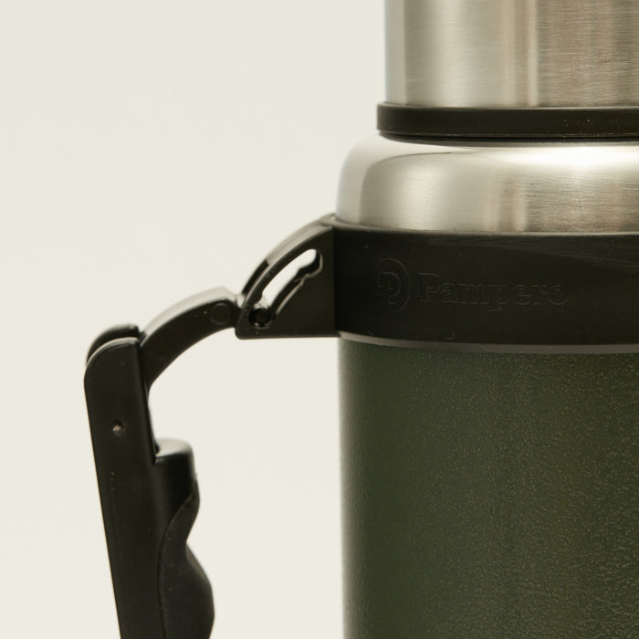 Pampero Practical 1L Stainless Steel Thermos, Enamel-Coated | Durable Elegance for Everyday Adventures