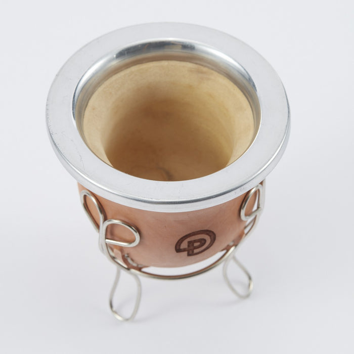 Pampero | Calabaza Vegetal Mate with Wide Mouth | Metal Posa Mate Included