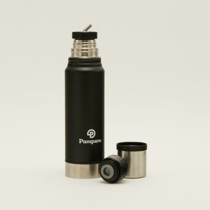 Pampero | Dual-Spout Stainless Steel Origin Thermos | 2 Spouts, Button & Infuser | Premium Quality & Versatility