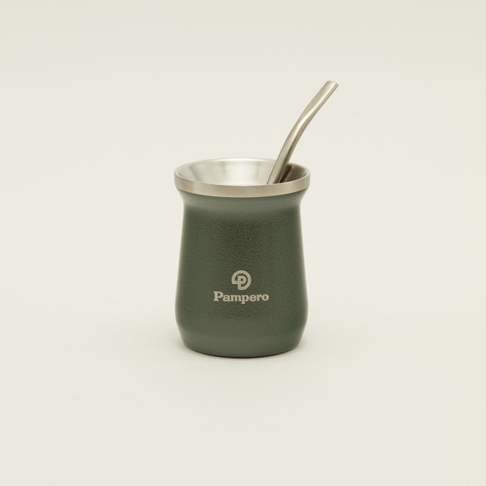 Pampero | Stainless Steel Mate Set with Original Bombilla | Premium Quality | Authentic South American Experience