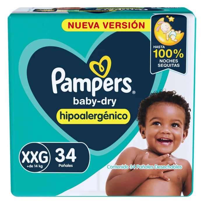 Pampers Baby Dry Hipoallergenic Diapers - Ultimate Comfort and Dryness for Your Baby's Delicate Skin