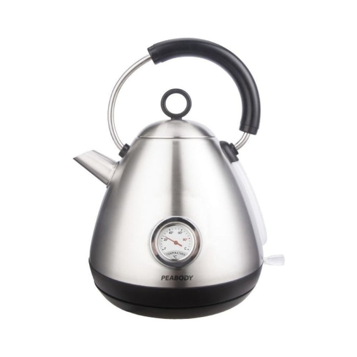 Peabody Electric Kettle 1.7 Lts Vintage Design, Auto Shut-Off, Stainless Steel, Internal Filter - Pava Eléctrica 2000 W