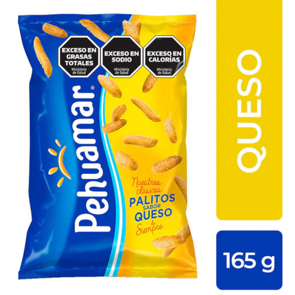 Pehuamar Palitos Salados Queso Cheese Flavor, 165 g / 5.82 oz bag