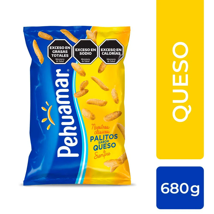 Pehuamar Queso Palitos Salados Cheese Flavored Sticks, 680 g / 23.9 oz bag