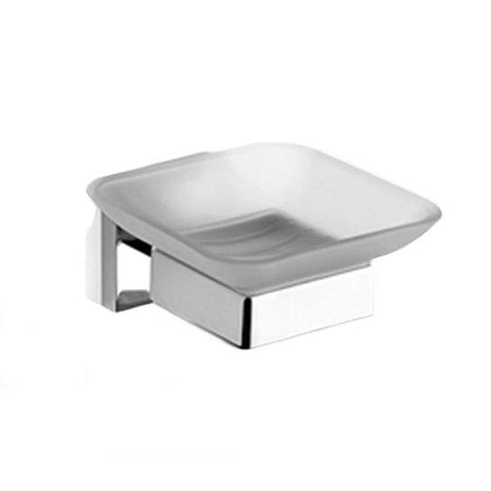 Piazza | Unique Glass Soap Dish for Bath - Stylish Bathroom Soap Holder