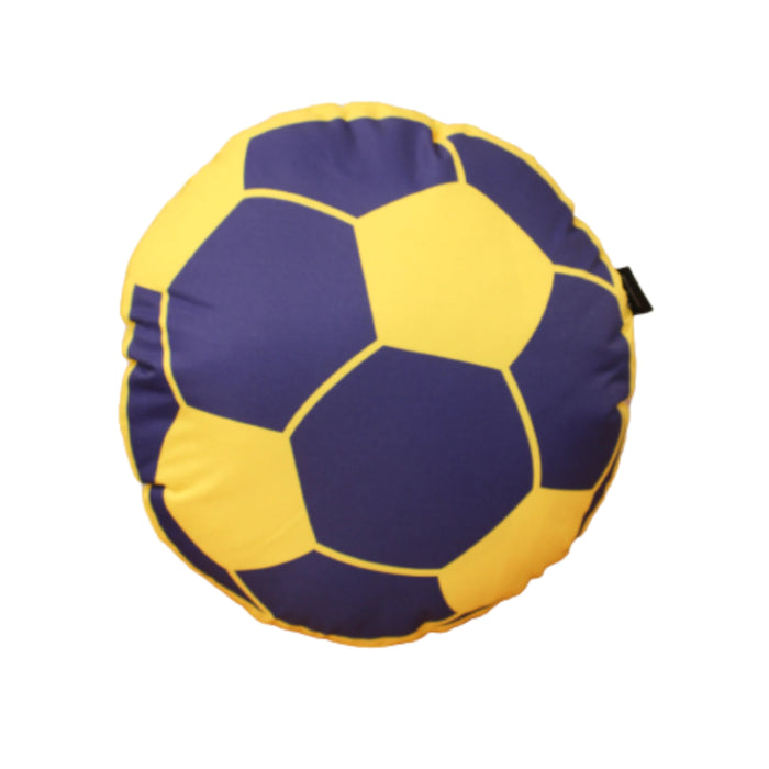 Pilgrim High-Quality Character Soccer Ball Pillow - Fun and Unique Blue & Yellow Design