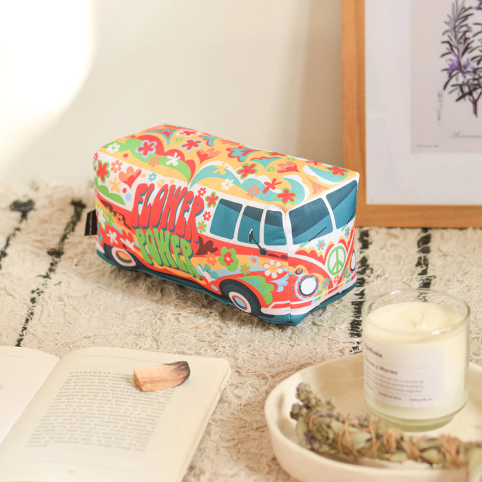 Pilgrim High-Quality VW Hippie Flower Power Character Pillow - Red Girl - Fun and Unique Design