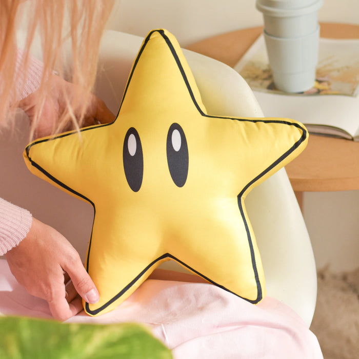Pilgrim Premium Mario Star Character Pillow - Quality Design, Fun & Whimsical