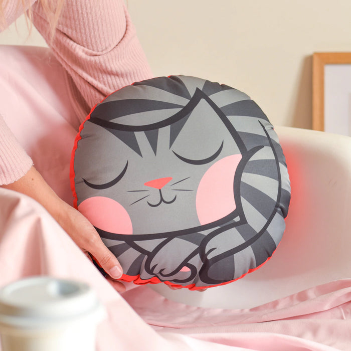 Pilgrim Premium Quality Cat Character Pillow with Coiled Design - Fun and Playful Touch