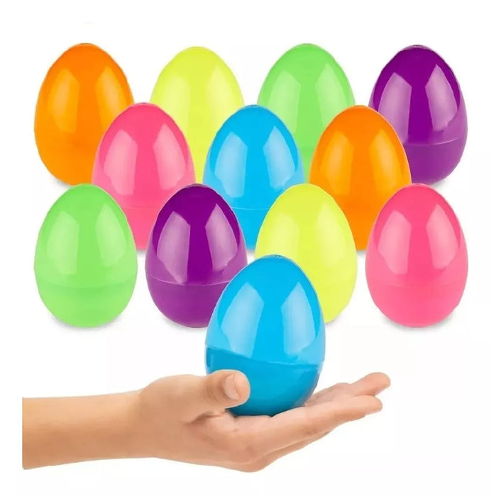 Plastic Surprise Fillable Decorative Egg 8cm - Pack of 24 Huevo Decorativo Plástico Sorpresa Rellenable 8 cm X 24 u