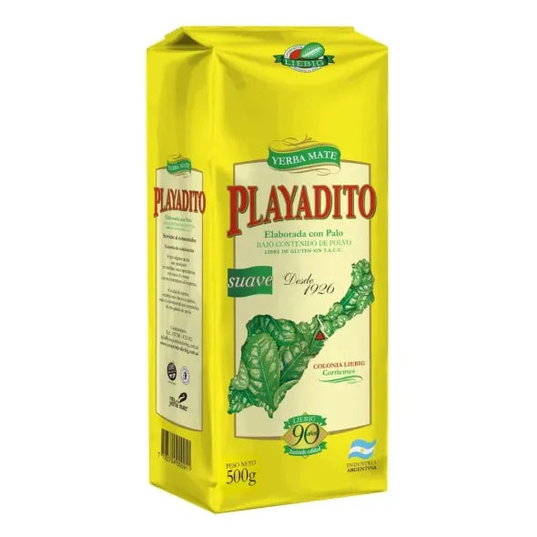 Playadito Yerba Mate Traditional Con Palo from Colonia Liebig, 500 g / 1.1 lb