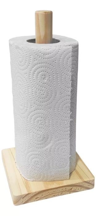Porta Rollo Wooden Kitchen Paper Towel Holder - Stylish and Functional Roll Dispenser for Home Convenience