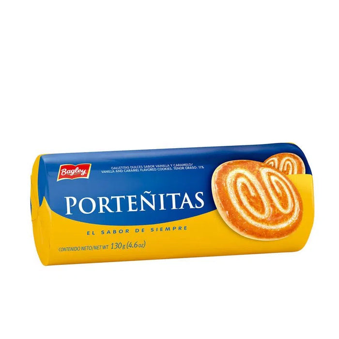 Porteñitas Originales Palmeritas Cookies com Açúcar Polvilhado, 139 g / 4,9 oz (embalagem com 3) 