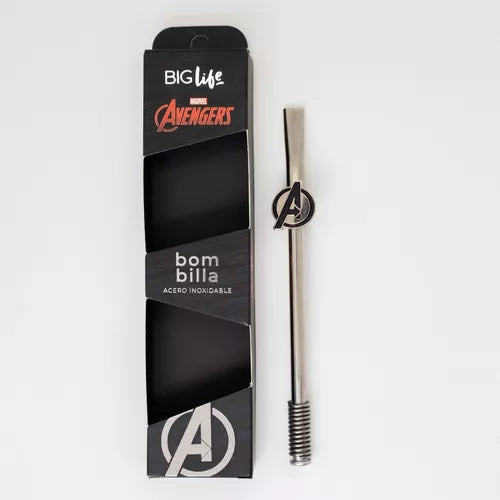 Ppr Solutions Stainless Steel Mate Straw with Avengers Pendant - Elevate Your Mate Experience