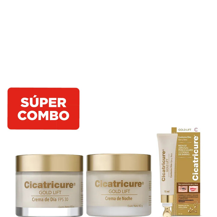 Cicatricure Premium Face Creams Set: Gold Lift & Hydrating - 2 - Pack