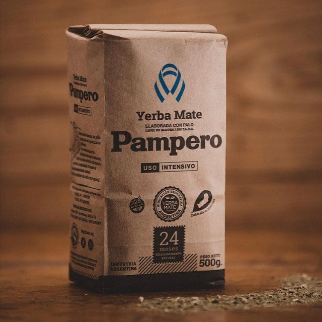Premium Pampero Yerba Mate | Crafted with Stems | Gluten-Free Blend | Authentic South American Flavor | 500g