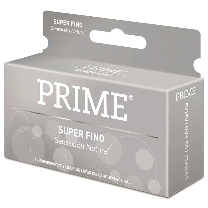 Prime Super Fino - Ultra Thin Latex Condoms | Prime Quality, Maximum Sensation (12 count)