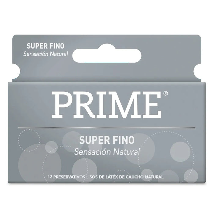 Prime Super Fino - Ultra Thin Latex Condoms | Prime Quality, Maximum Sensation (12 count)
