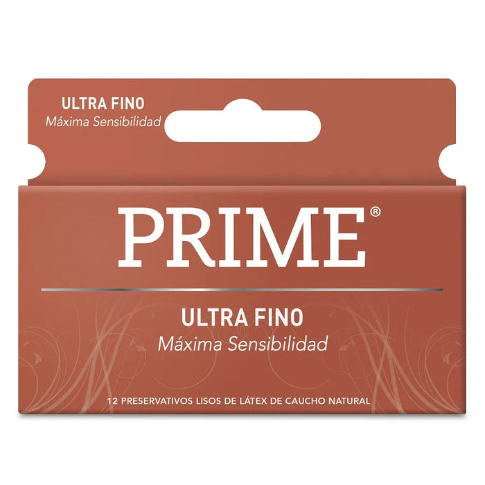 Prime Ultra Fino Thin Latex Condoms  | Premium Quality, Maximum Sensitivity (12 count)