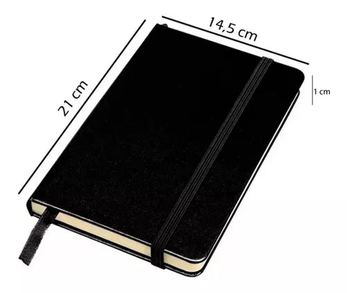 Promosud A 5 Notebook - Ruled, Elastic Closure, Cloth Divider - Encoiled Binding