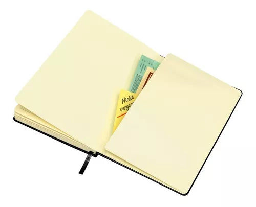 Promosud A 5 Notebook - Ruled, Elastic Closure, Cloth Divider - Encoiled Binding