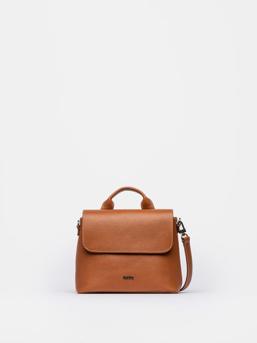 Prüne Modern and Practical Miss Daisy Grained Leather Handbag - Style, Comfort, and Elegance