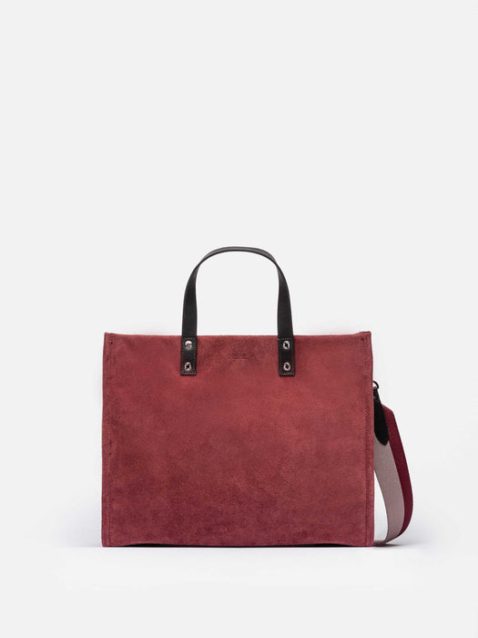 Prüne Modern and Practical Suede Leather Clutch - Effortless Style and Comfort