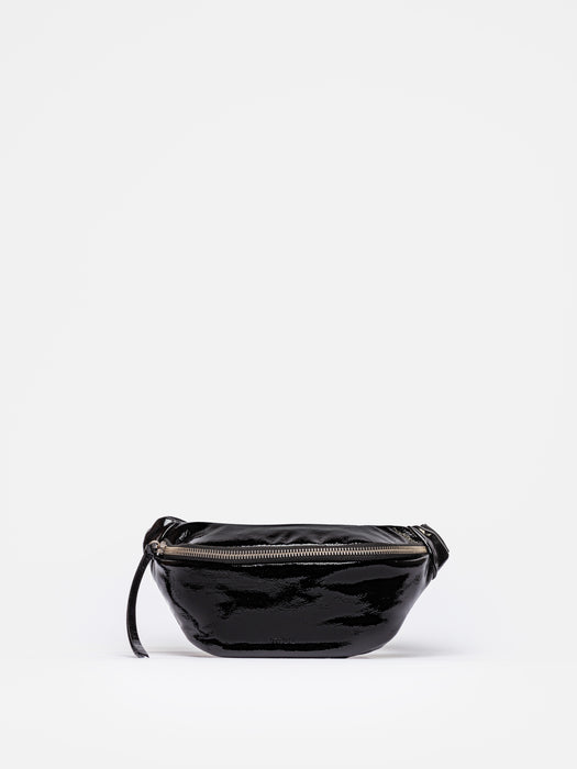 Prüne Trendy and Chic Isabella Patent Leather Hip Bag - Stylish, Comfortable, and Practical