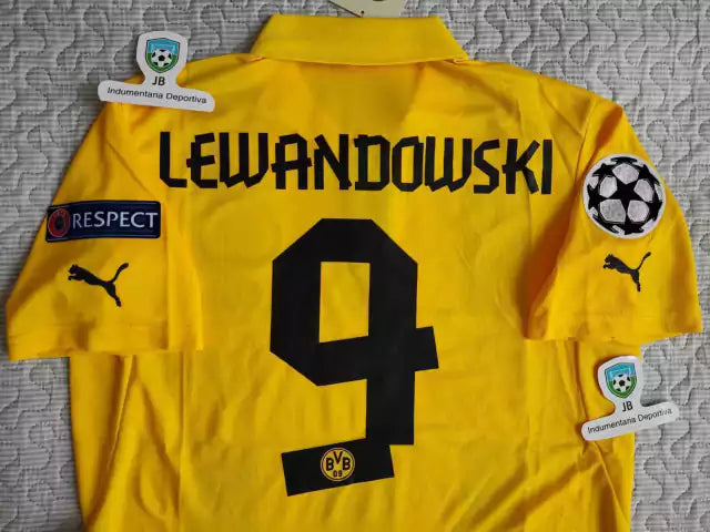 Puma Borussia Dortmund Retro 2012-13 Home Jersey #9 Lewandowski - Authentic Football Apparel