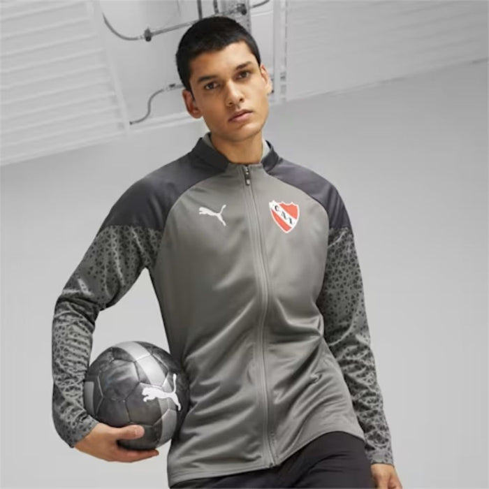 Puma Men's Football Hoodie for Independiente - Official Club Atletico Independiente Gray Product