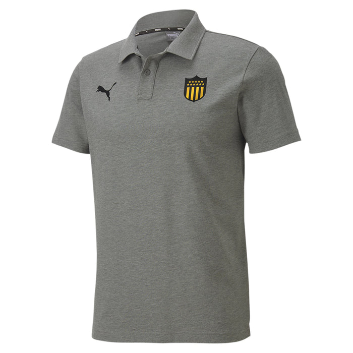 Puma Men's Gray Peñarol Uruguayan Football Team Official Casual Polo Shirt