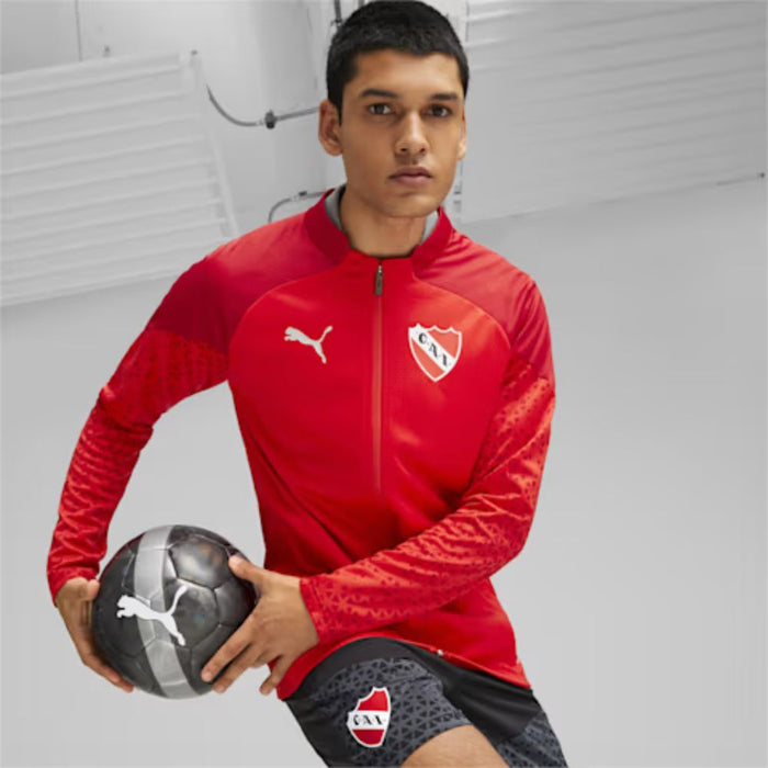 Puma Men's Independiente Football Training Jacket - Official Red Club Atletico Independiente Apparel