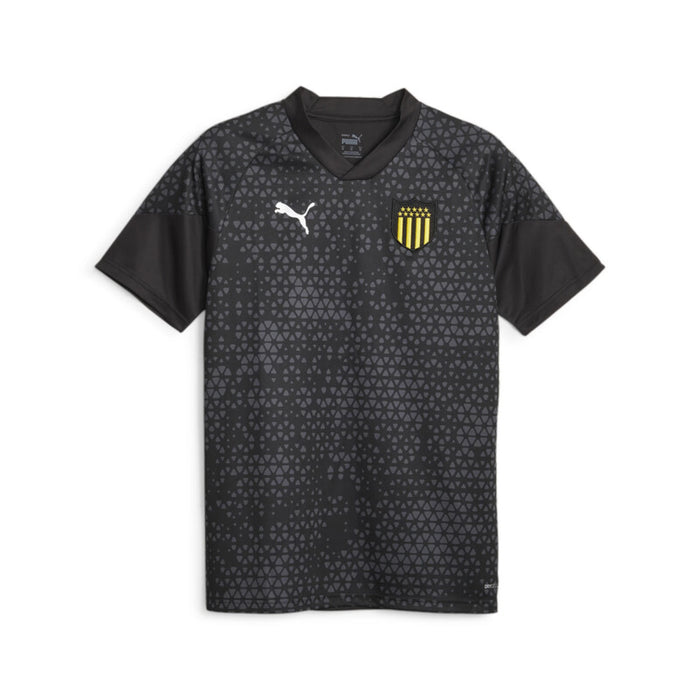 Camiseta de Entrenamiento Oficial del Peñarol para Hombres de Puma - Indumentaria Auténtica del Equipo de Fútbol Uruguayo - Negro