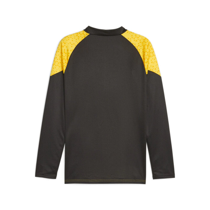 Puma Peñarol Official 1/4 Zip Top Training Sweatshirt - Yellow/Black - Authentic Uruguayan Football Team Gear
