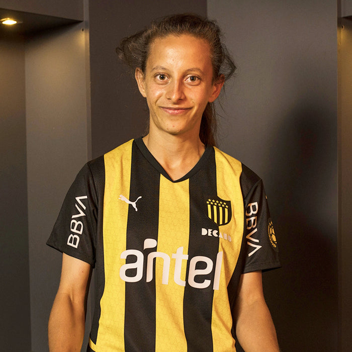 Camiseta de Local Oficial para Mujer del Jugador de Peñarol 2022 - Amarillo-Negro