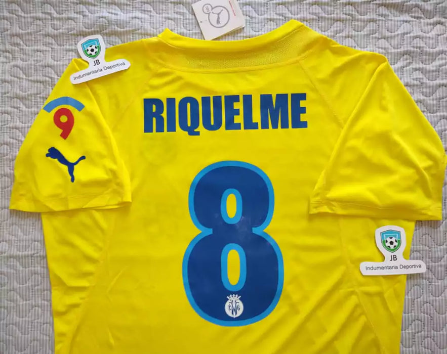 Puma Villarreal Retro 2006-07 Home Jersey - Riquelme 8 - Classic Football Shirt