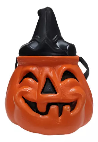 Pumpkin Halloween Plastic Candy Holder - 1 Unit - Spooky Decoration