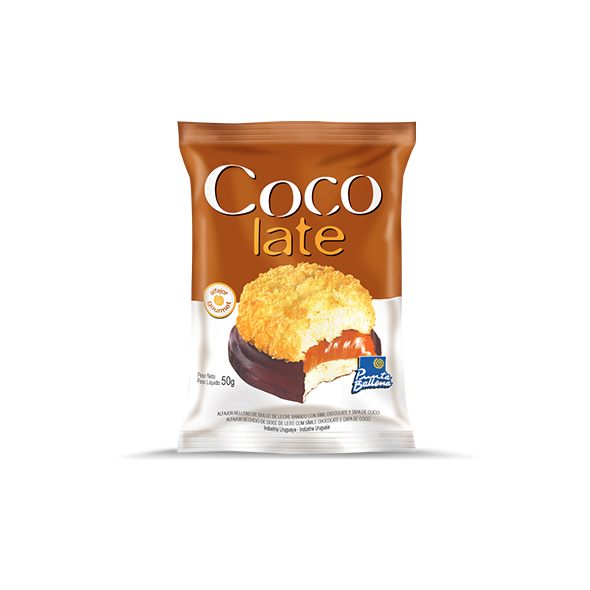 Punta Ballena Cocolate Coconut & Dulce de Leche Alfajor with Milk Chocolate Coating, 50 g / 1.8 oz