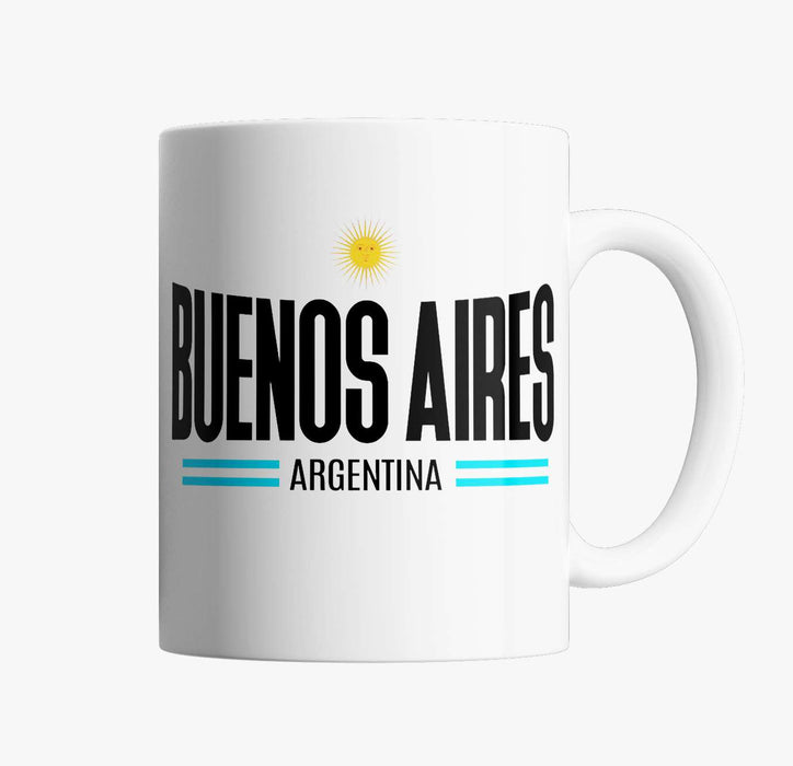 Punto Bizarro | Buenos Aires Bliss: Argentina-Inspired Ceramic Mug - Cultural Souvenir for Coffee Aficionados