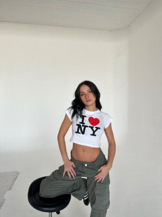 Pupi God | NY Chic New York Baby Tee - Trendy Little Fashion Statement, Stylish Comfort