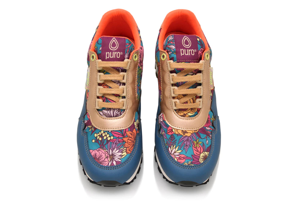 Puro Vegan Product Super Lightweight Floral Print Urban Sneakers