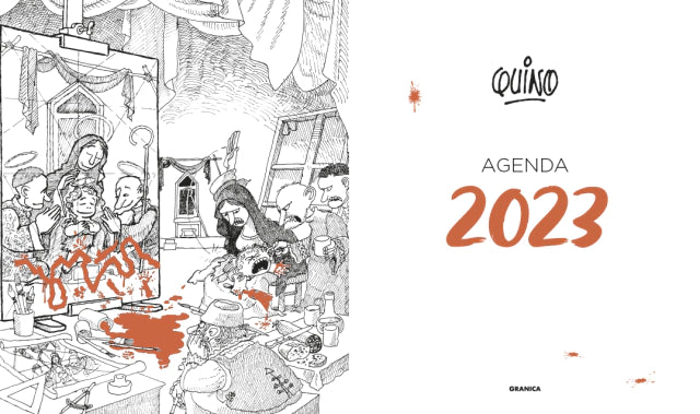QUINO 2023 Agenda - Bound in Orange - Plan and Organize