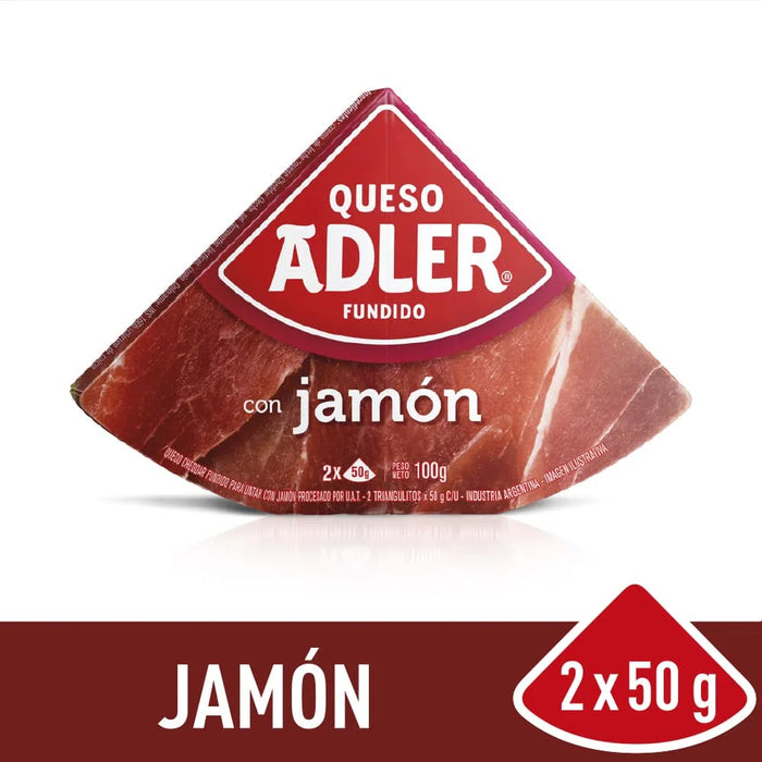 Queso Adler Jamón Ham Flavored Cheese, 100 g / 3.5 oz