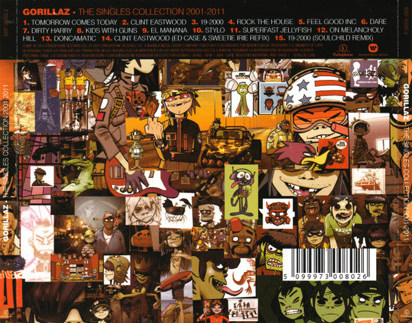 Rock & Pop, Hip Hop, Rock Alternativo Music - Gorillaz The Singles Collection 2001 / 2011 - Iconic Band