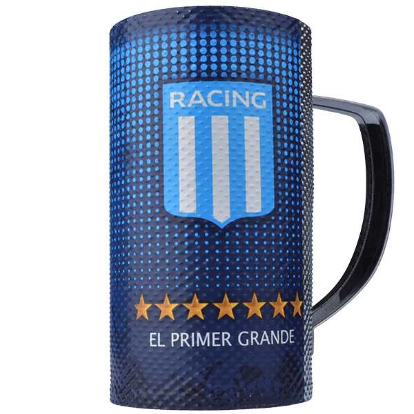 Stainless Steel Guiro Shaker, Thermal Tumbler Racing Club Vaso Térmico Güira 750 cc - 19 cm x 10 cm